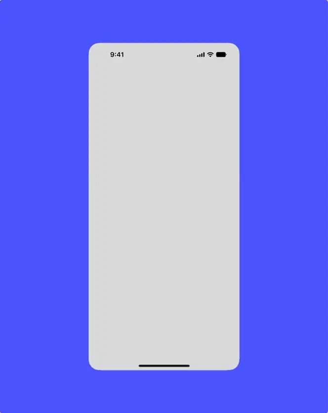 Un téléphone sur fond bleu.